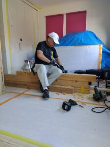 子ども部屋間仕切り工事